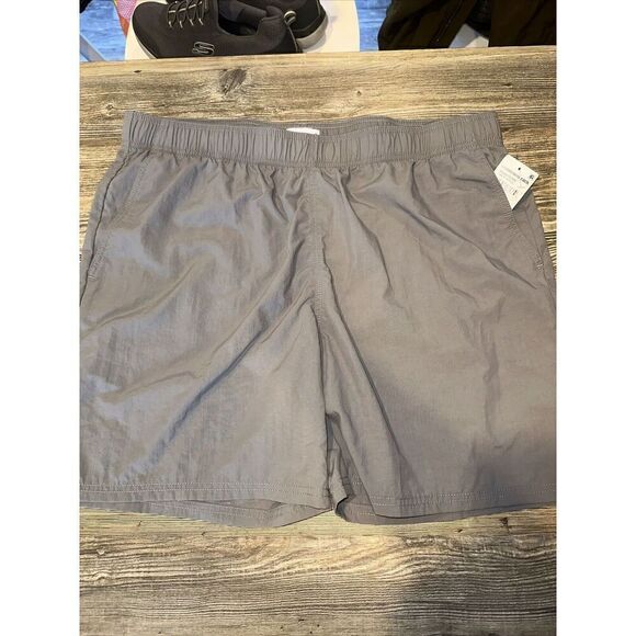 Abound Men's Gray Steel Elastic Waist Drawstring Closure Nylon Pockets XL NWT. Q - Picture 1 of 5